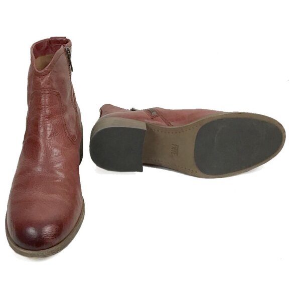 Frye Claire Bootie Short Ankle Leather Boot - Picture 10 of 14
